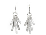 silver flutter sterling leaves feathers dangle earrings lily griffin jewellery