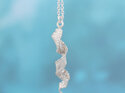 silver sea frond seaweed spiral pendant ocean nz lilygriffin jewellery