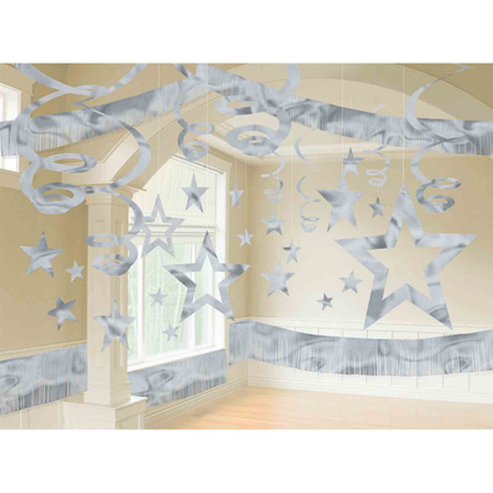 Silver Star  giant room decoration