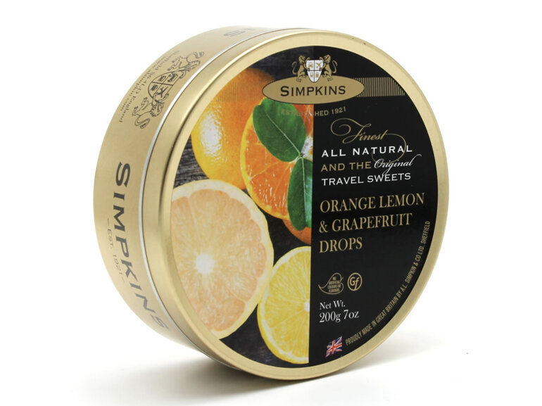 Simpkins Sweets Drops Orange Lemon & Grapefruit 200g