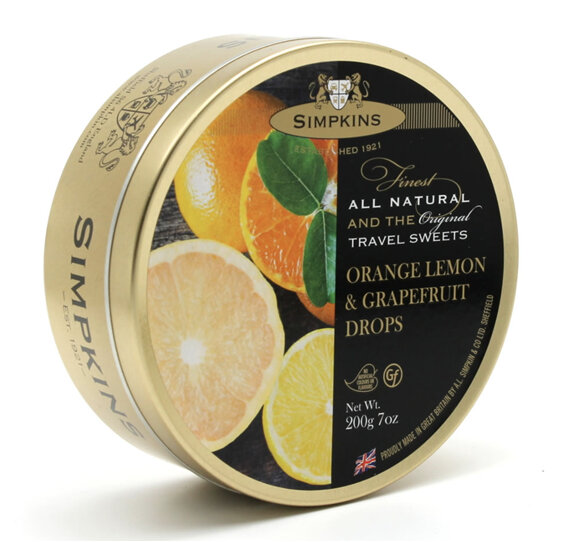 Simpkins Sweets Drops Orange Lemon & Grapefruit 200g