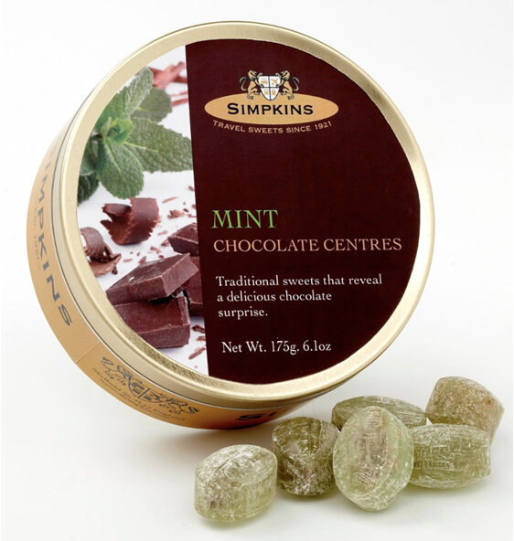 Simpkins Sweets Mint Chocolate Centres 175g