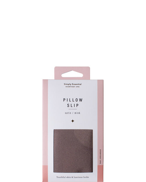Simply Essential Satin Pillow Slip Mink beauty hair skin
