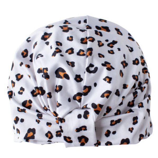 Simply Essential Turban Shower Cap Stay Wild Leopard