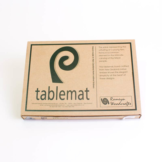 single spiral table mat package