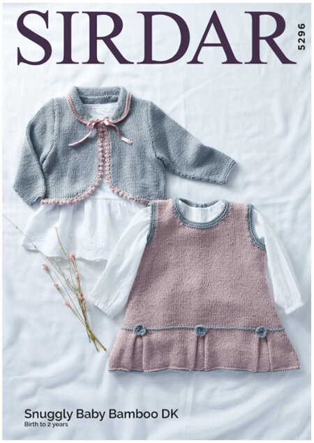 Sirdar 5296 Pinafore and Cardigan in Snuggly Baby Bamboo DK (leaflet)
