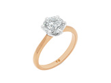 Six Claw Diamond Solitaire Delicate Band