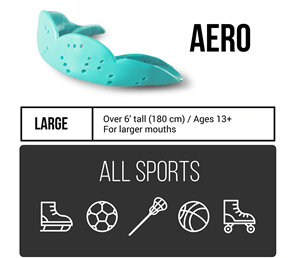 Size guide for large mouthguard