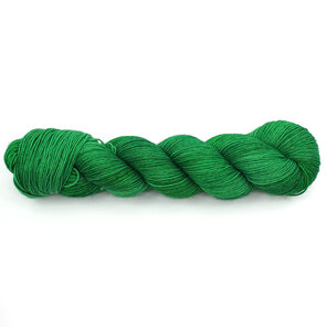 skein of 4ply Bluefaced Leicester wool in emerald green hues