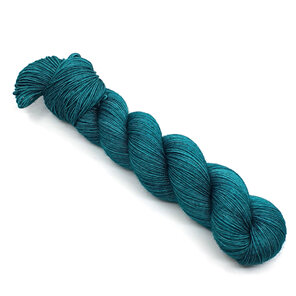 skein of 4ply Bluefaced Leicester wool in teal green
