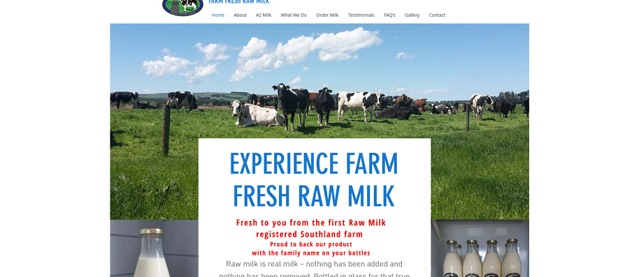 Farm Fresh Raw Milk