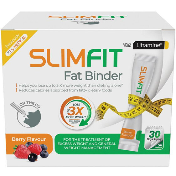 SLIMFIT Weight Loss Fat Binder Sachets 90 Berry