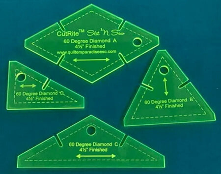 Slit N Sew 60 Degree Diamond (Choose Your Finished Size)