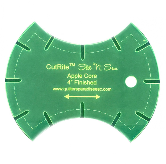 Slit N Sew Apple Core Template 4in Fin