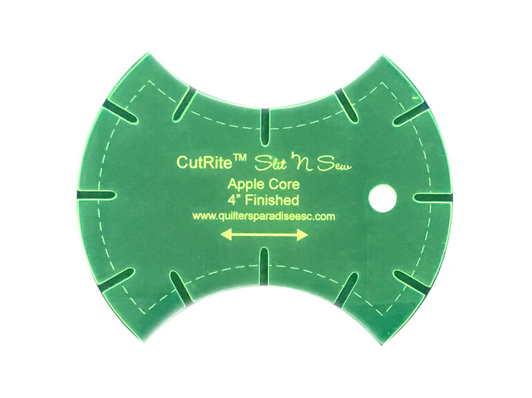 Slit N Sew Apple Core Template 4in Fin