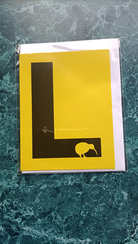 SMALL CARD Kiwi & L