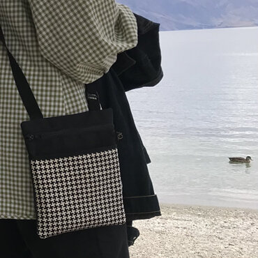 Small crossbody handbag for out walking, fits a diary, eyewear, wallet & phone