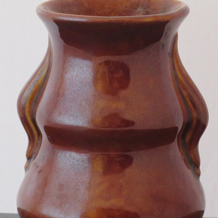 Small dark brown vase