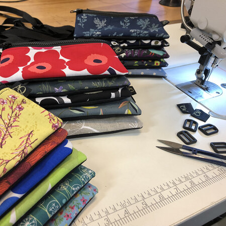 Small Dory crossbody bag -  a phone bag in a range of colourful fabrics