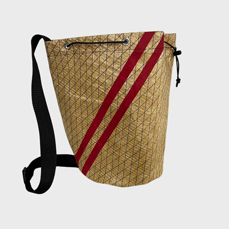 Small duffle bag - red stripes