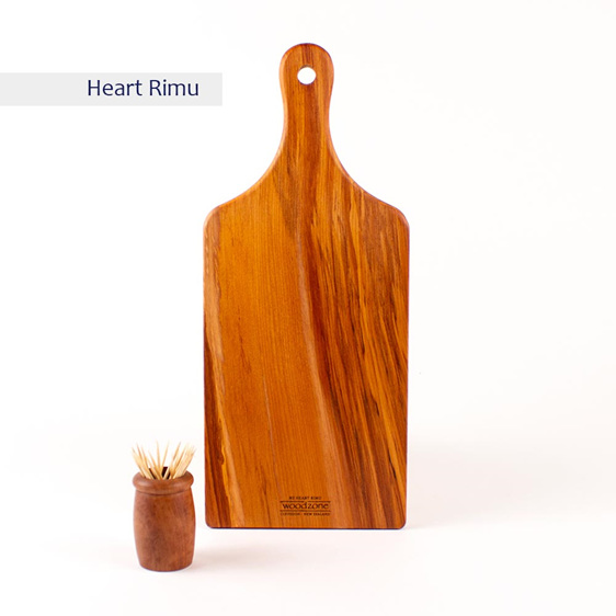 small handle board heart rimu