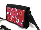 Small lightweight bag with Marimekko poppy fabric in red.
