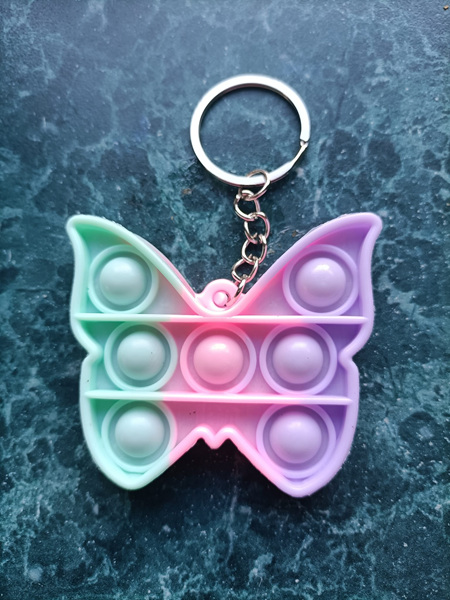 Small Pop it with keyring - Butterfly