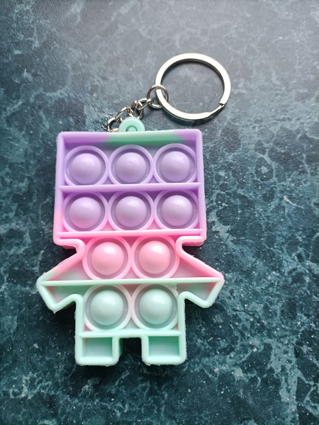 Small Pop it with keyring - Robot