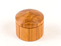 small round box made from nz rimu - made in new zealand