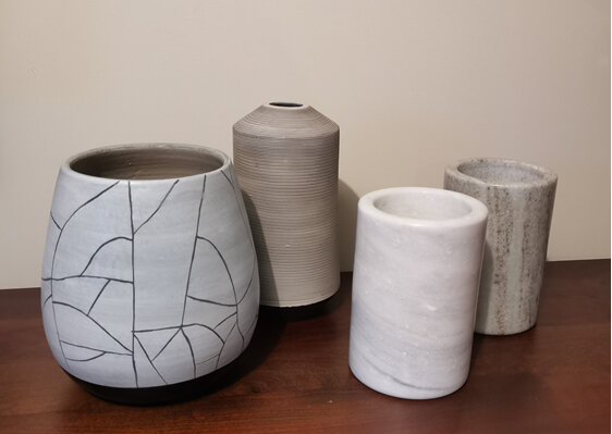 Small Vases ceramic and marble bloomdesigns new zealand