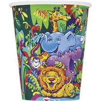 Smiling Safari Party Cups - Pack of 8