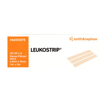 Smith & Nephew Leukostrip Clsr 6.4X76Mmx3