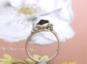 smokey quartz gemstone organic sterling silver reef ring lilygriffin nz jeweller
