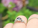 smokey quartz gemstone organic sterling silver reef ring lily griffin nz jewelry