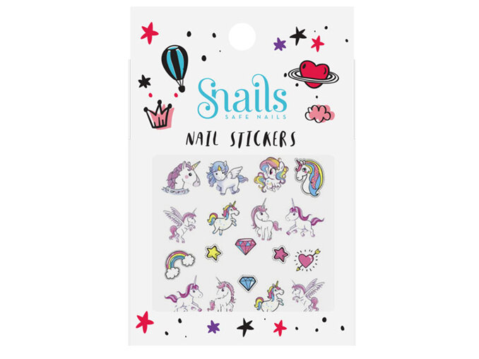 Snails Nail Stickers Unicorn manicure kids dress up