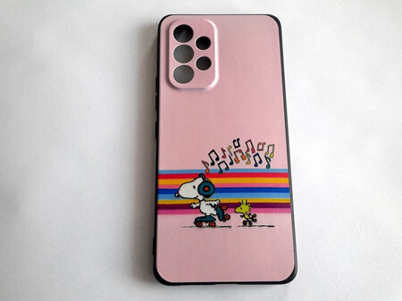 Snoopy On Skates Black Phone Case Samsung A53 5G