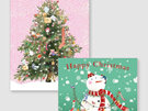 Snow is Falling Christmas Cards Pack 8x2 Designs 16 Pack