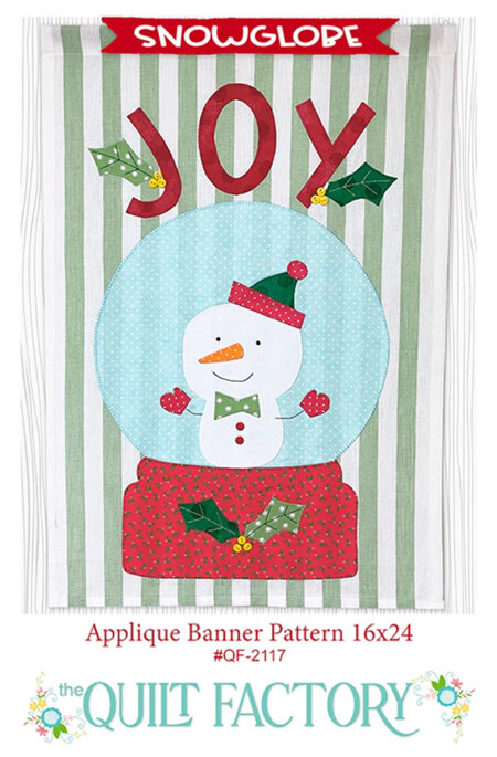Snowglobe Applique Banner Pattern from Deb Grogan of The Quilt Factory