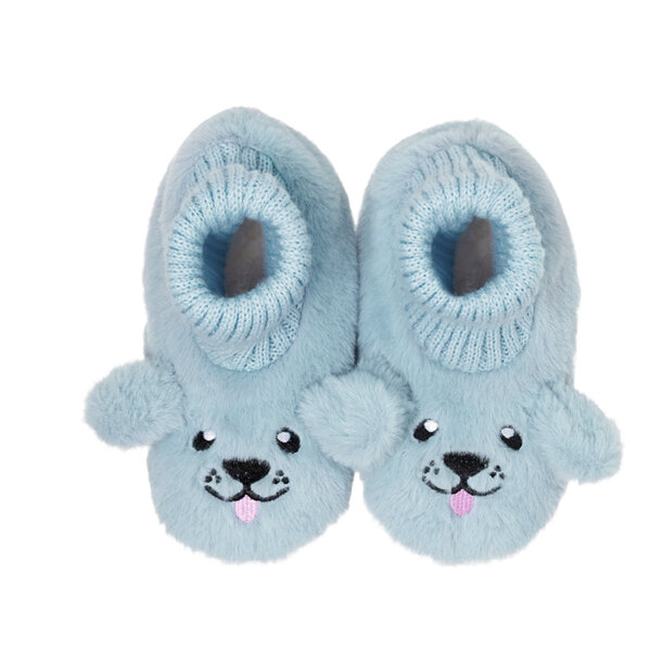 SnuggUps Baby Slippers Animal Dog Medium