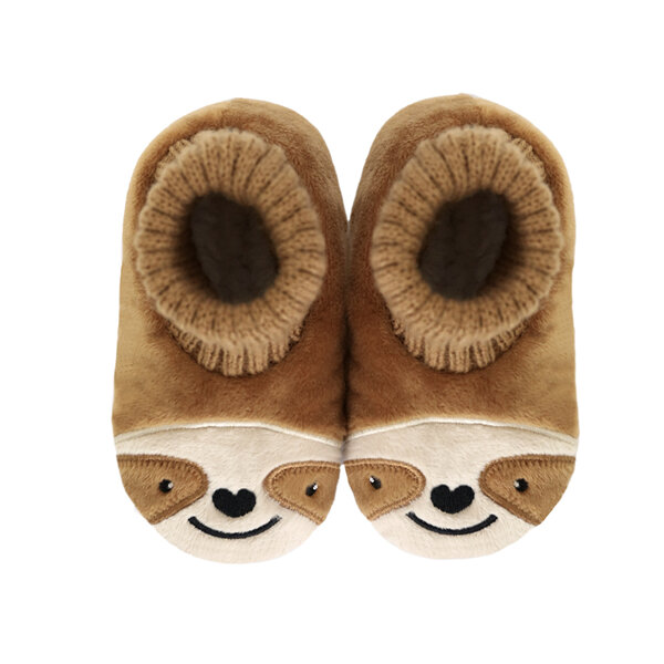 SnuggUps Baby Slippers Animal Sloth Large