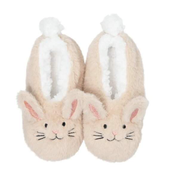 SnuggUps Kids Slippers Animal Bunny Large