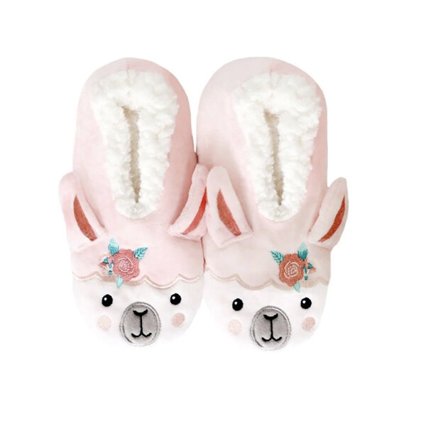 SnuggUps Kids Slippers Animal Llama Medium