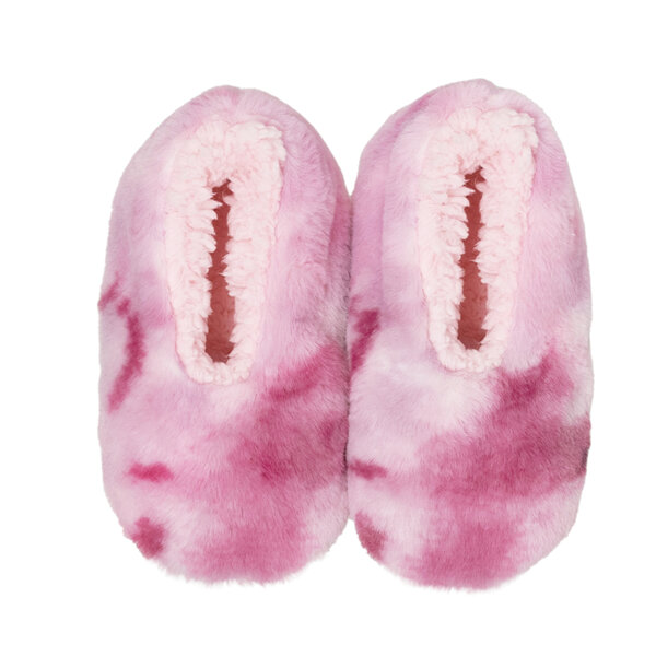 SnuggUps Kids Slippers Tie Dye Pink Small