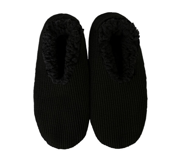 SnuggUps Men's Slippers Cord Black Large