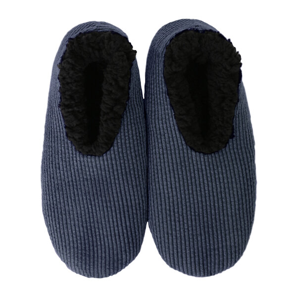 SnuggUps Men's Slippers Cord Navy Large