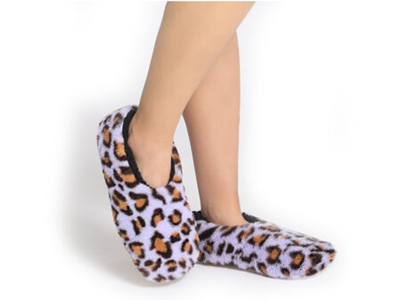SnuggUps Womens Leopard Lilac Large