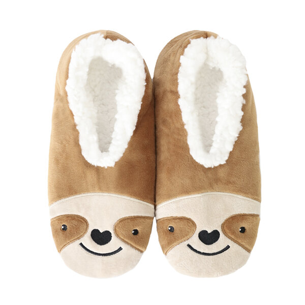 SnuggUps Women's Slippers Animal Sloth Large
