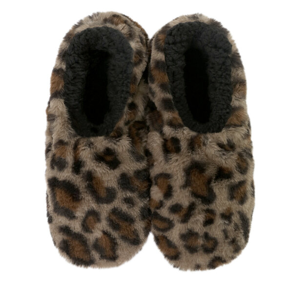 SnuggUps Women's Slippers Leopard Caramel Large