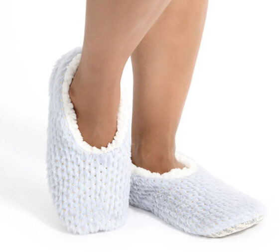 SnuggUps Women's Slippers Metallic Grey Medium
