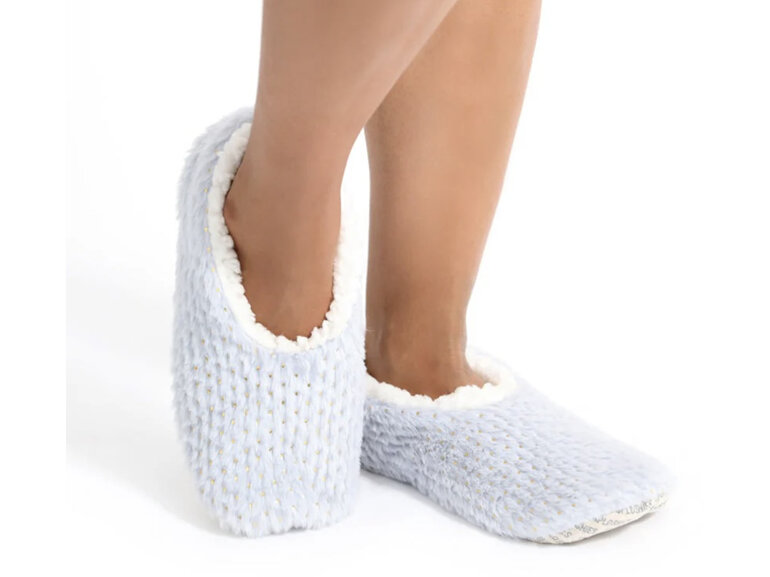 SnuggUps Women's Slippers Metallic Grey Medium